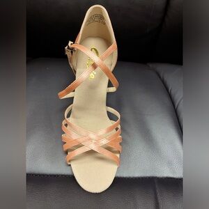 Capezio Open Toe Satin Ballroom Dance Shoes New